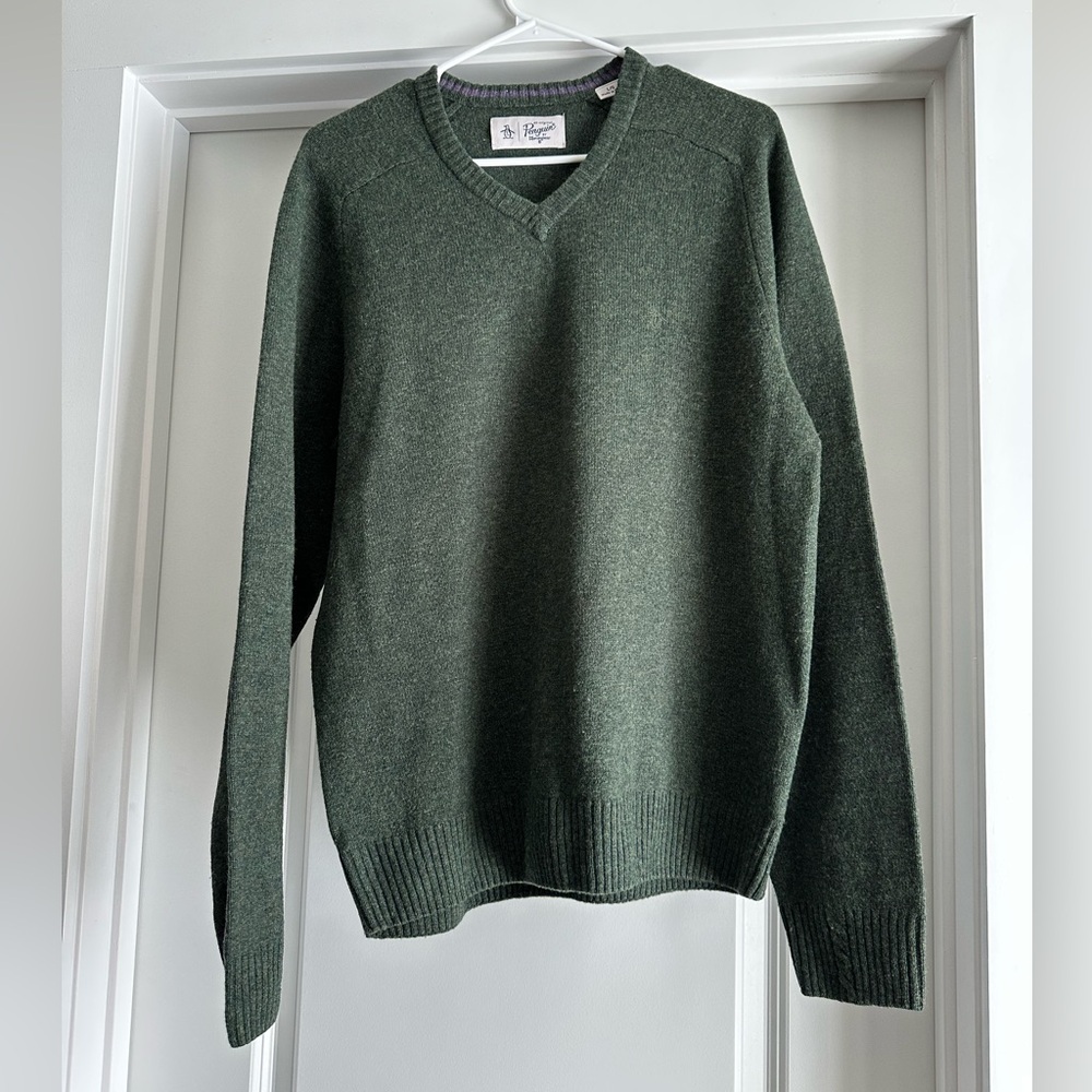 Original Penguin Forest V-Neck Sweater